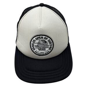 Vans Snapback Hat US Open Surfing 2013 Black White Huntington Beach Cap